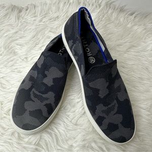 Rothy’s Grey Camo Slip On Sneaker Size 10